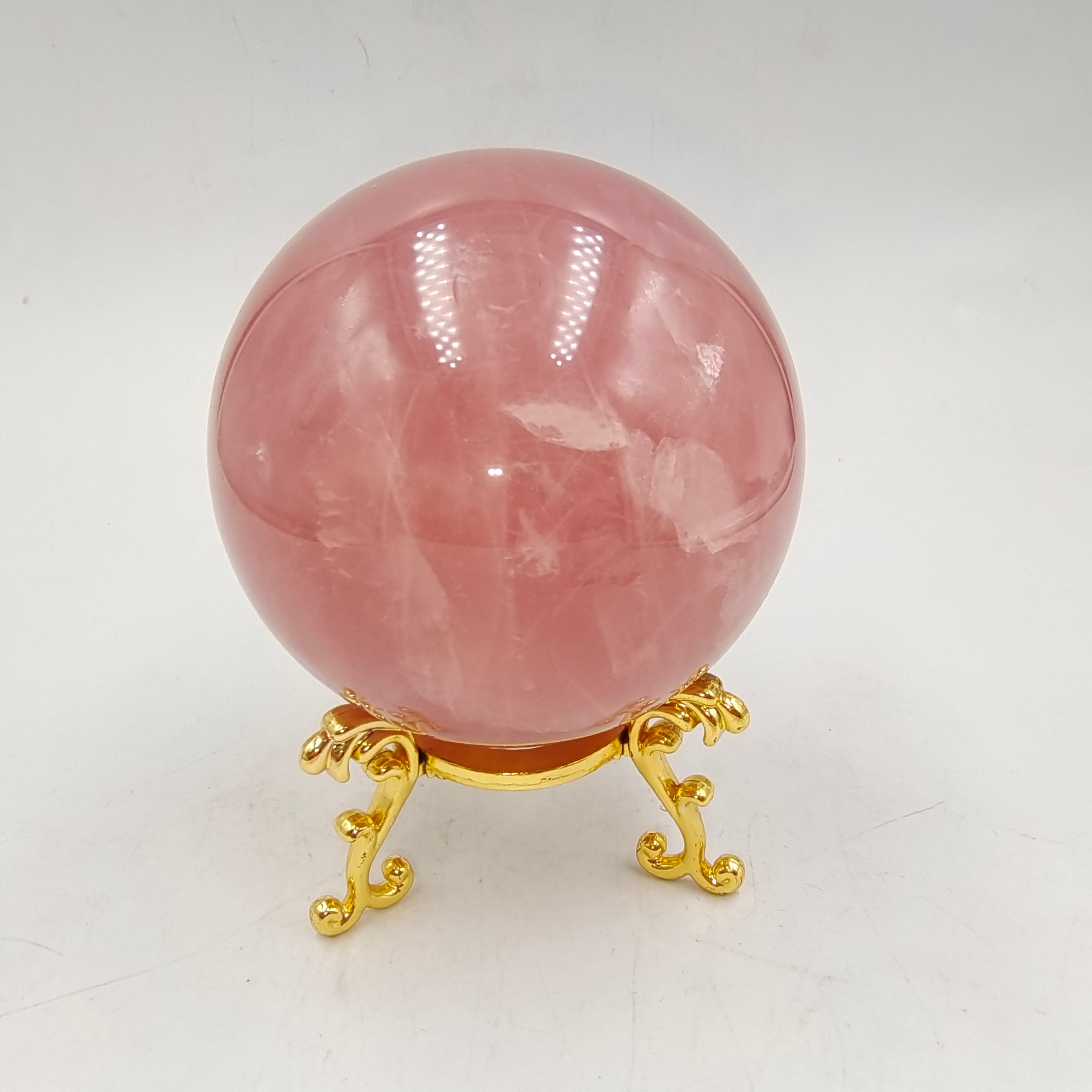 Rose quartz sphere