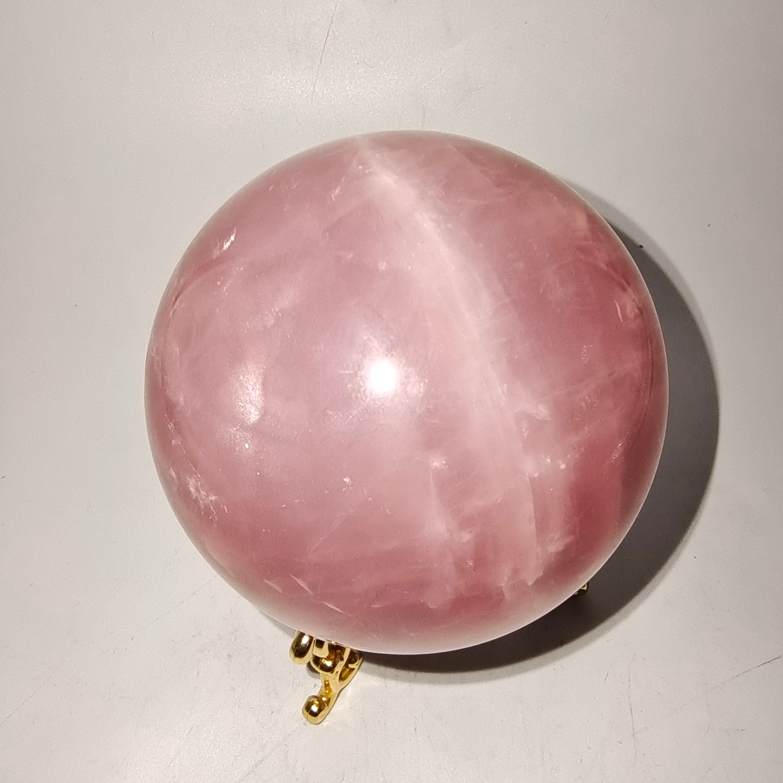 Rose quartz sphere