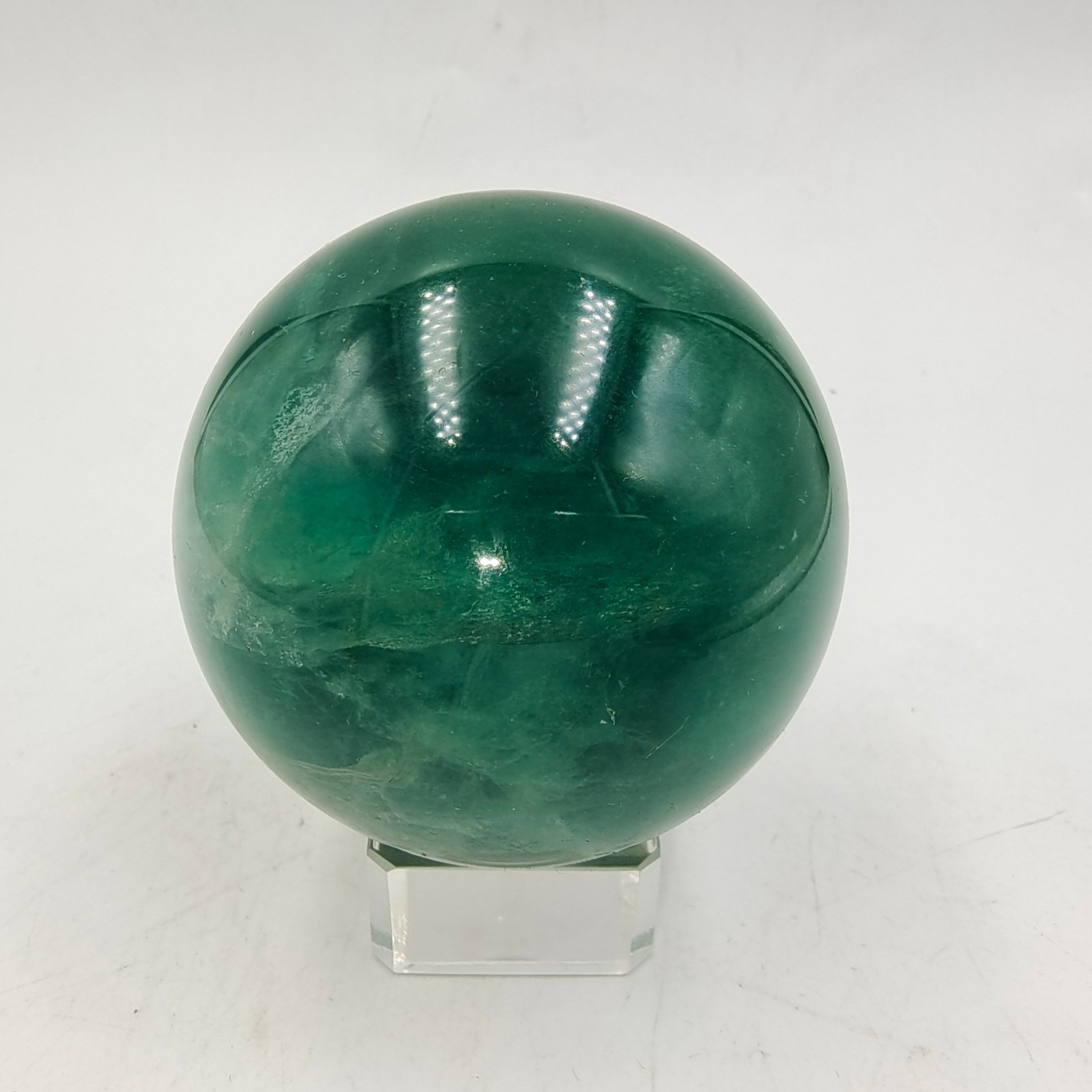 Green fluorite sphere