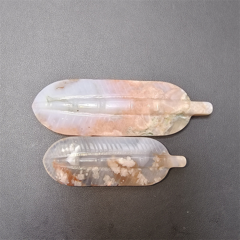 Flower agate Feather