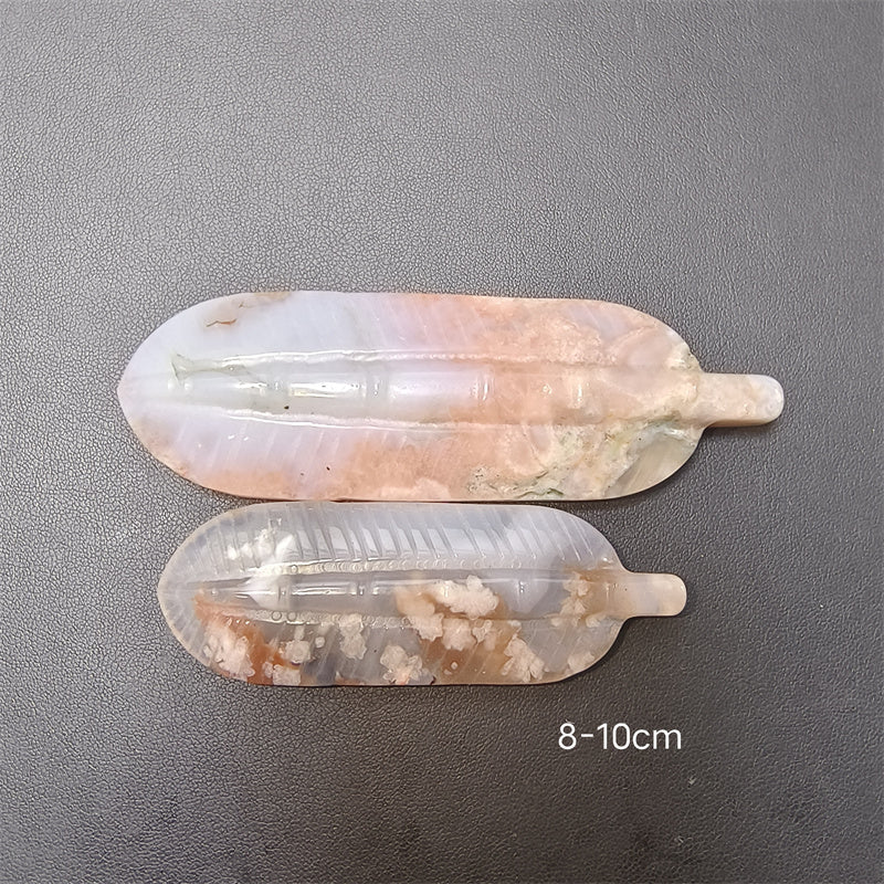 Flower agate Feather