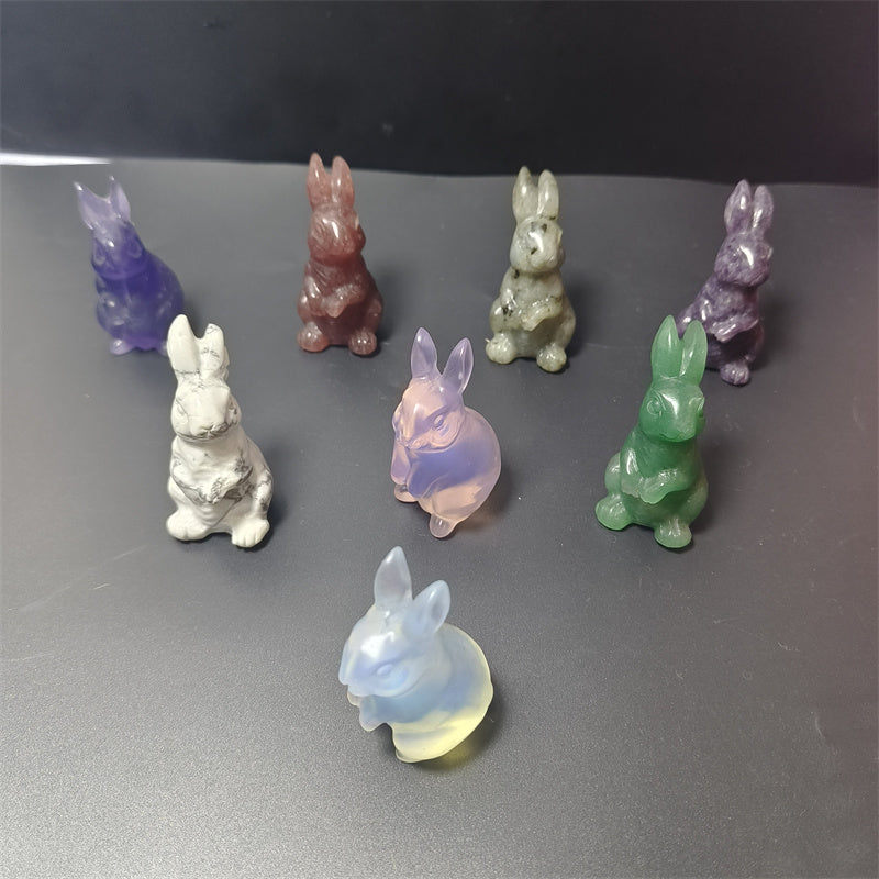 Various materials rabbits