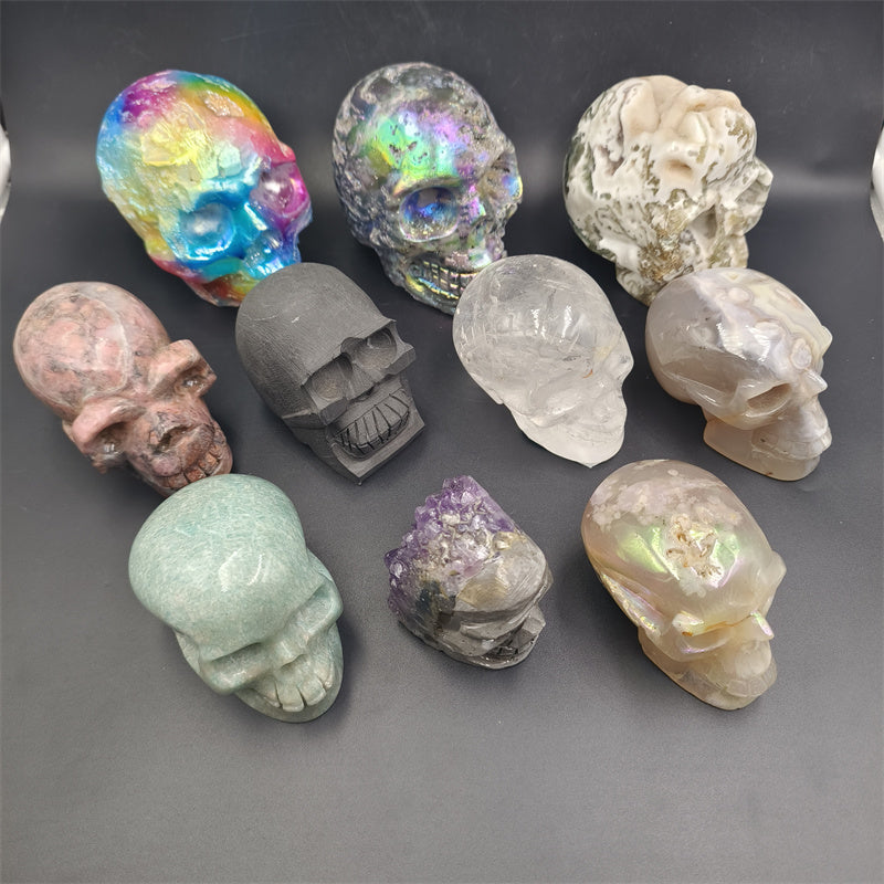 Skulls of various materials