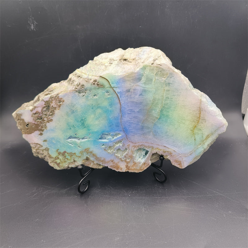 Aura blue aragonite slab