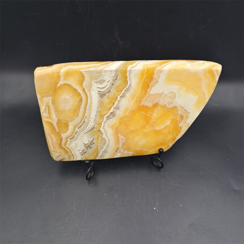 Striped jade slab