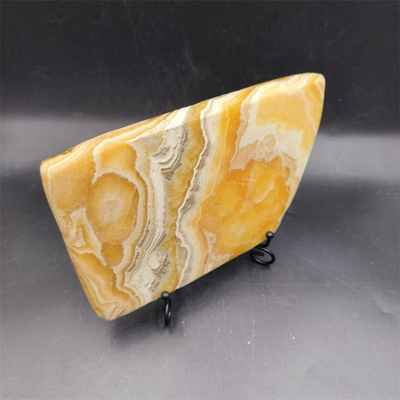 Striped jade slab