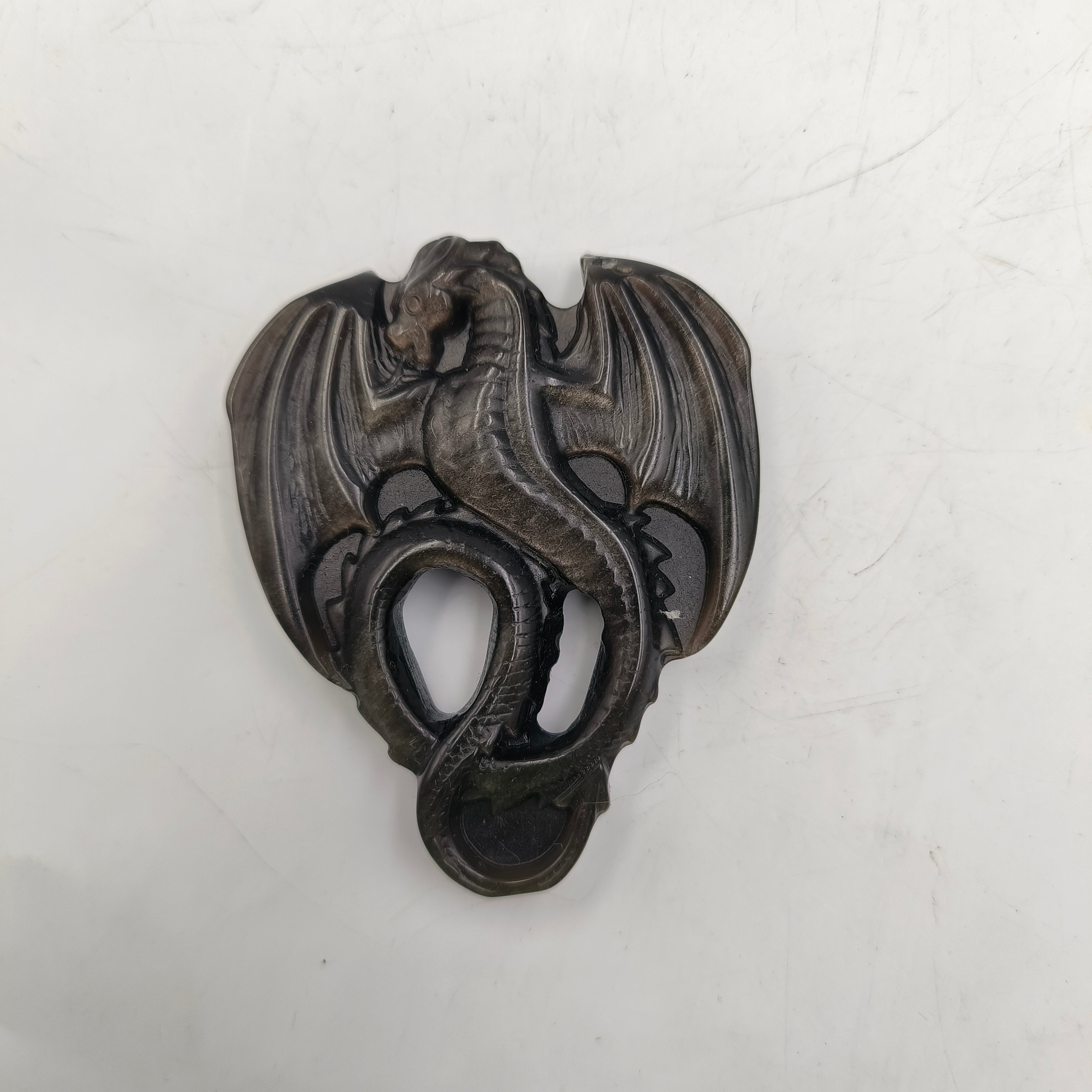 Silver obsidian various carvings