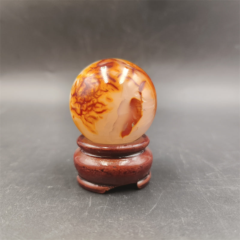 Red agate sphere