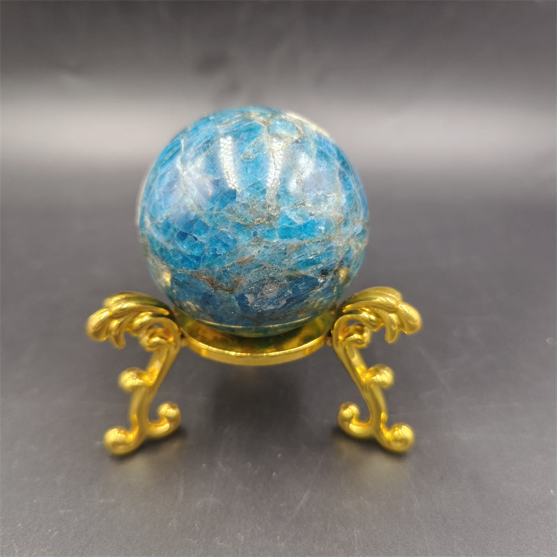 Blue apatite sphere