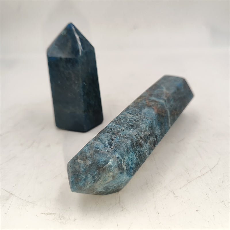 Blue apatite tower